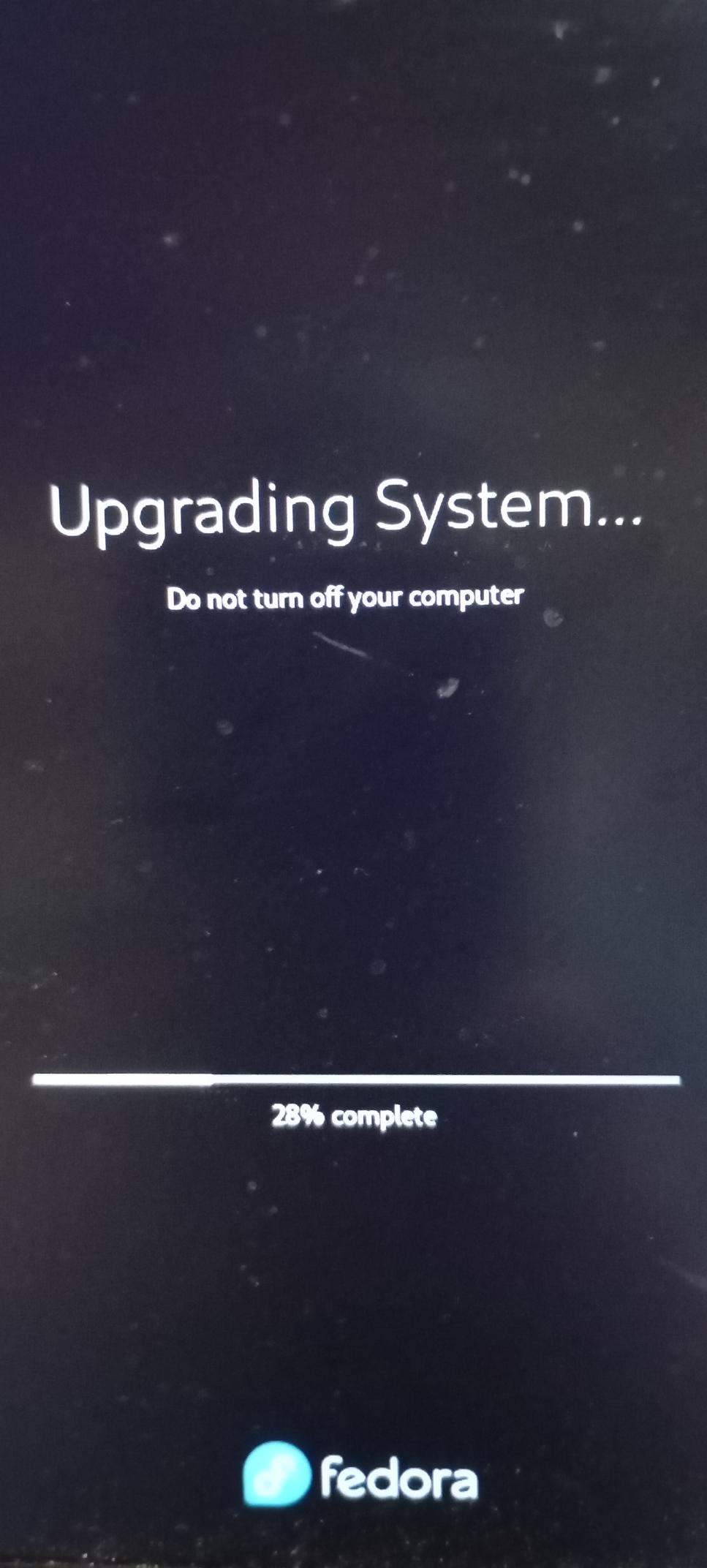 Fedora 44 upgrade progress